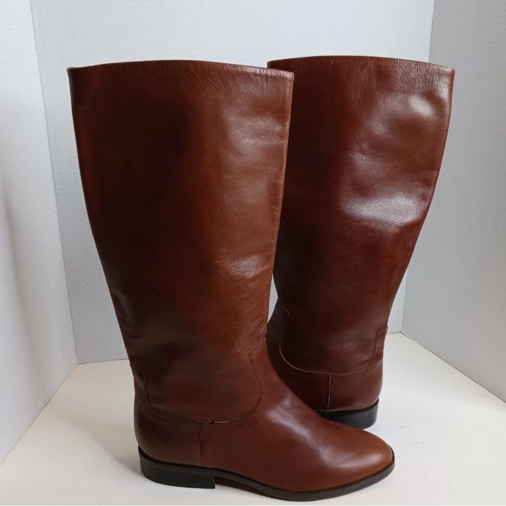 Vintage Women's Authentic Leather Brown Tall Riding Boot